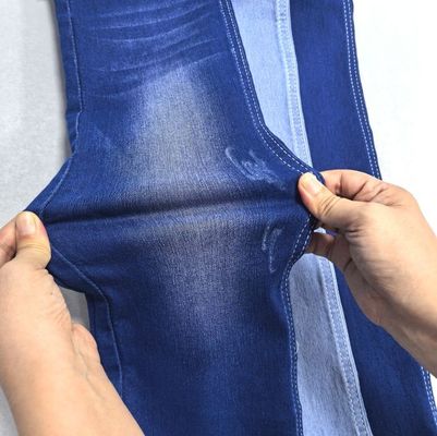 Moda Alto Estiramento Satin Denim Tecido Leve Peso 9OZ 58' 59'