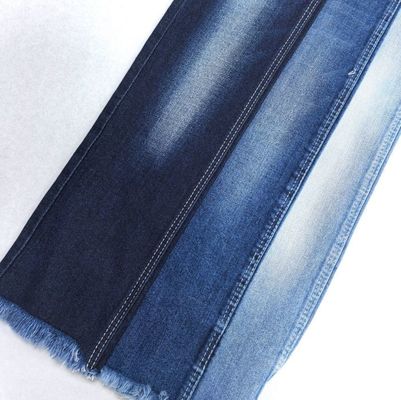 Algodão resistente ao encolhimento Spandex Tecido Denim Tri Core Algodão Spandex Azul escuro 11 oz
