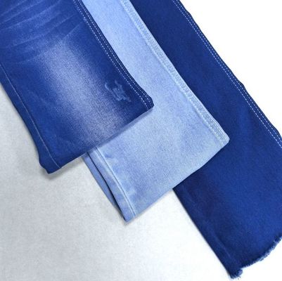 comprar 148-150cm Verão Céu Azul Satin Estiramento Tecido Denim Algodão 70% Poliéster 28% Spandex 2% online manufacture