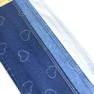 comprar Coração Impresso Jacquard Denim Tecido Não elástico Denim 10,6 oz para roupa jeans únicos JSD3077-01 online manufacture