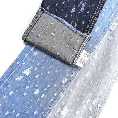comprar Novo Design Crochê Jacquard Denim Tecido Vertical Bambu Fio Não Elástico Denim 9.5oz 180CM online manufacture