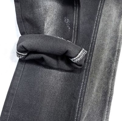 comprar Macio Preto 10oz Tecido Denim Pesado Para Homens Jeans 65%C 33%P 2%S online manufacture