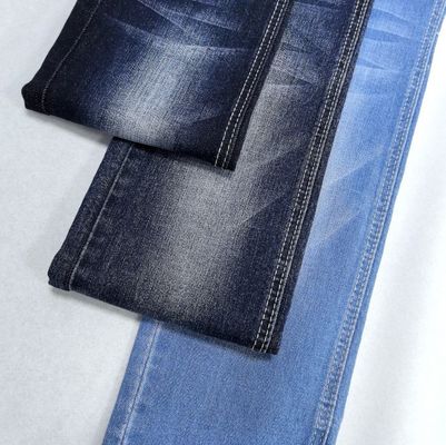 comprar Warp Slub algodão Spandex azul escuro Jean Tecido 8,6 oz fio padrão tingido online manufacture