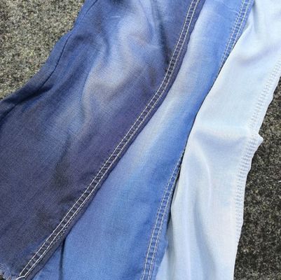 comprar 4.8oz peso leve tecido denim Lycell Spandex alongamento simples azul escuro online manufacture