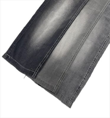 comprar Padrão TINGIDO COM FIO Tecido Preto Cor Verão Leve Design Slub Tencel Lyocell Tecido Jeans Elástico para Jeans online manufacture