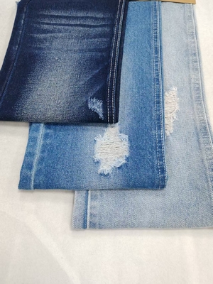 comprar Tecido de ganga INDIGO ESCURO 80% algodão super macio, sarja tecida JSD3328 para calças de ganga femininas online manufacture