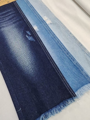 comprar Tecido Denim de poliéster e algodão de alta qualidade, sarja 85% algodão JSD3258 para roupas jeans de mulheres, homens, meninas e meninos online manufacture