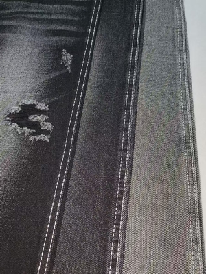 comprar 75% de algodão tecido denim não elástico preto/preto JSD3135A-R para calças jeans vestuário vintage online manufacture