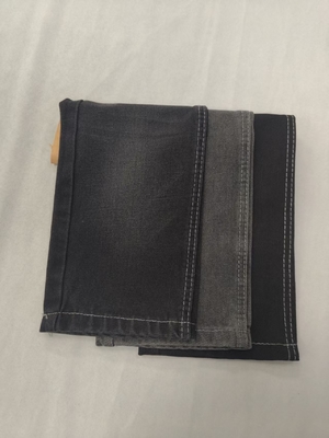 comprar 65% Algodão 12.2oz Algodão Rayon Poliéster Preto 180cm Tecido Denim 7x7 JSD3085 online manufacture