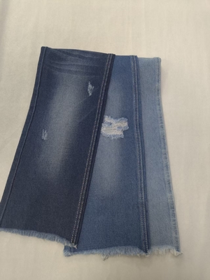 comprar 80% algodão não elástico algodão poliéster viscoso INDIGO escuro 180 cm tecido denim 10*7 JSD3198-1 online manufacture
