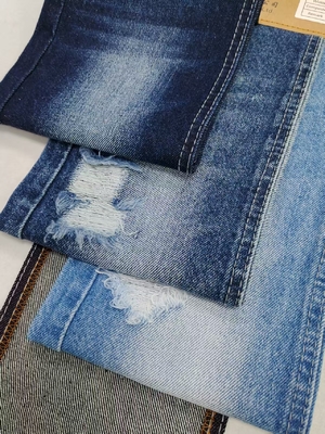 comprar Tecido denim estilo SARJA de algodão 80% com BAIXA contração, tingido em massa, INDIGO ESCURO JSD3396 para calças jeans femininas ou calças de menino online manufacture