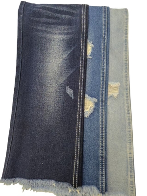 comprar Alta qualidade 90% algodão sem alongamento algodão poliéster Rayon DARK INDIGO 7*7 tecido denim JSD3359 para jeans de moda online manufacture