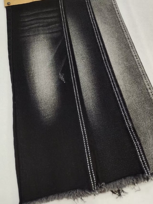 comprar Tecido Denim PRETO/PRETO de alta elasticidade 9,5oz com construção 10*16/40+16/70 JSD3338A para Jeans e Vestuário Casual online manufacture