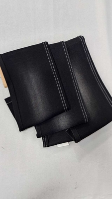 comprar 12.5oz NEGRO/NEGRO com largura total de 168-170cm Estiramento leve Elastico em ambos o waft e a dobra Tecido Denim JSD3438-3 para calças de moda online manufacture