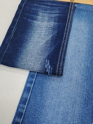 comprar Super-Soft 69% algodão índigo escuro Vertical Bamboo Yarn Alto alongamento Denim Tecido com 180cm largura total JSD3058 Para jeans online manufacture
