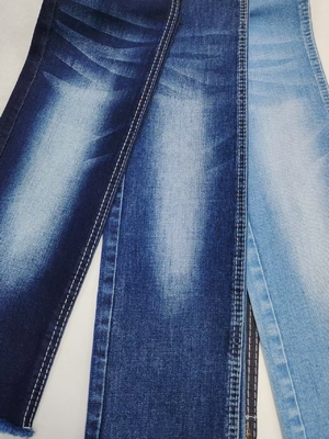 comprar Tecido Denim com Stretch e Fio Siro de Baixo Encolhimento com Cross Slub, 75% Algodão, Construção 10+10/16*55 para Jeans online manufacture