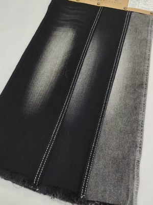 comprar Weak Stretch Dual-Core Siro Yarn Cross Slub  85%Cotton BLACKBLACK 10S Denim Fabric JSD3281A For Jeans Or jacket online manufacture