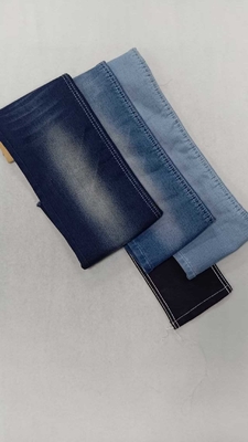 comprar Denim de malha 8.8oz Índigo escuro elástico com largura total 150cm construção 16*100/40+200 Tecido de denim JSD3343 -1para jeans online manufacture