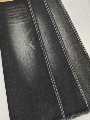 comprar Sarja 10S 70% Algodão Denim de Alta Elasticidade Tecido PRETO/PRETO 10oz 170-172cm Para Jeans online manufacture