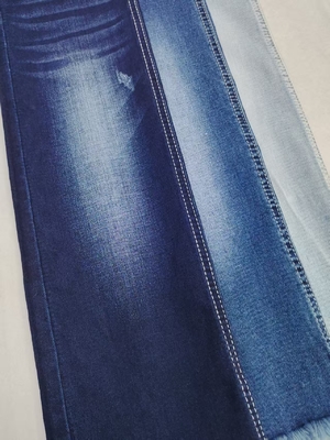 comprar Siro Twill Style 8.8oz High Stretch Denim Fabric Dark Indigo 70%Cotton For Lady Jeans online manufacture