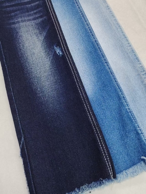 comprar 10.7oz Dark Indigo Stretch Denim Tecido 3/1 Direito Twill 8S Para Namorado Jeans online manufacture