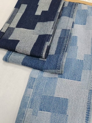 comprar Tecido Denim 9.5oz de Peso Médio 60% Algodão com Estampa Xadrez Irregular para Jeans ou Saia Feminina online manufacture