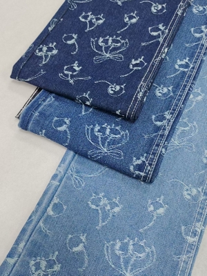 comprar Super-suave, impresso em cereja, 10,8 oz, peso médio, 60% de algodão, tecido denim para jeans ou skit. online manufacture