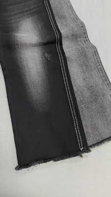 comprar Jeans de tecido Denim JSD3405A de 10,5oz Preto/Preto Siro Macio de alta elasticidade com construção de largura total de 158-160cm, 10+10*16/70/75TR online manufacture