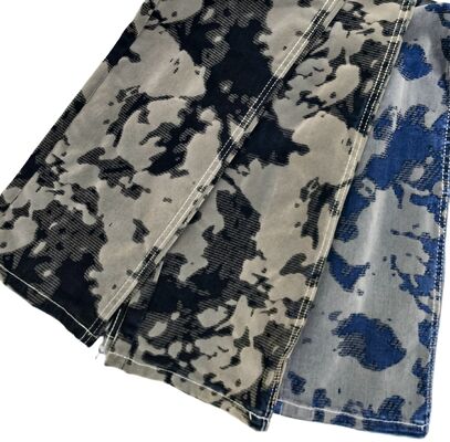 comprar Tecido de Brim Cinza Estilo Maillard com Flocagem 10.5oz Para Casacos de Outono ou Jeans de Moda Fabricação em linha