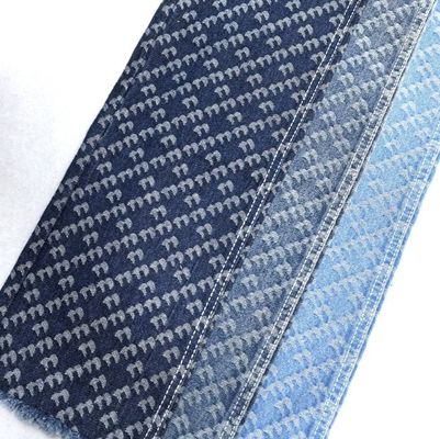 Flor e Design de Ligas Tecido Impresso Jacquard Denim Não Elástico 9.5oz 180cm 70' 71