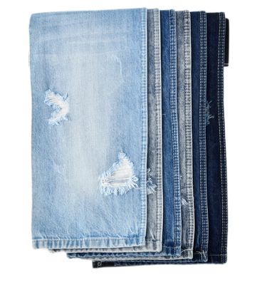Tinta simples resistente a encolhimento 100 algodão denim tecido 12 oz