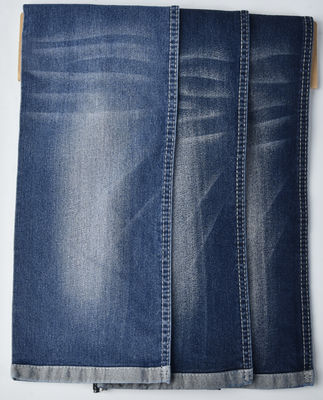Poliéster de algodão resistente ao encolhimento SPANDEX azul escuro DENIM FABRIC QY1022 8.8oz
