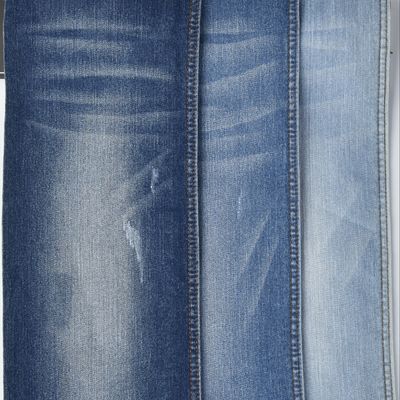 Poliéster de algodão resistente ao encolhimento SPANDEX DENIM FABRIC QY005-3 8,7 oz