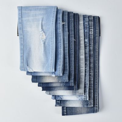 62' Largura Estirada Tecido Denim Algodão Poliéster Spandex QY017-1 9,5 oz