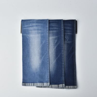 Poliéster de algodão resistente ao encolhimento SPANDEX DENIM FABRIC QY036-10 10,6 oz