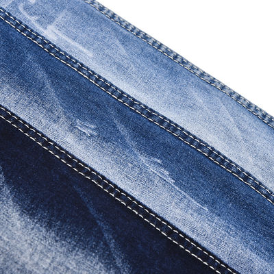 Tecido de algodão azul escuro poliéster espandêx estiramento denim QY040 8,5 oz para jeans
