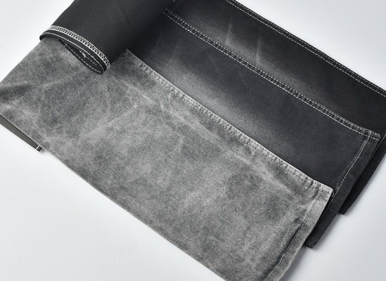 9.6oz de algodão resistente a encolhimento poliéster espandêx estiramento denim tecido