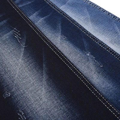 87% de algodão 12% de poliéster 1% de spandex resistente a encolhimento Denim de malha 8.4oz 57