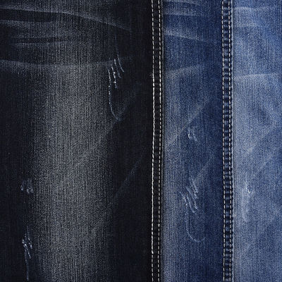 Spandex Stretch Tecido denim azul escuro 9.3 Oz JX767-3 Com encolhimento W 10-11% E contagem de fios 8 7.5SB*10/40D 75D