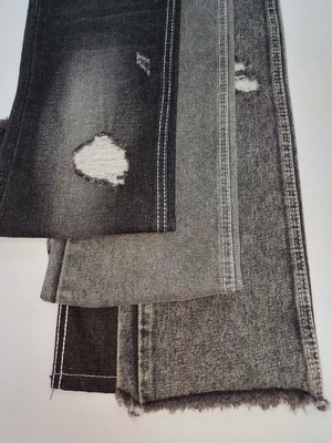 62% Algodão Tecido Denim Não Elástico PRETO/BRANCO com Construção 10x7 JSD3022B para calças de ganga de rapaz