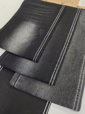 Tecido Denim Sarja 75% Algodão 25% Poliéster 9.4oz PRETO/PRETO para calças jeans