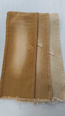 10.6oz Left Twill DARK KHAKI 10x7 with full width 180cm No elastic  Denim fabric  JSD3023DK on wholesale
